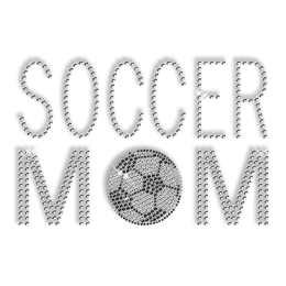 Soccer Mom Pattern Hotfix Custom Rhinestone Transfer