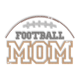 Football Mom Crystal Iron ons for Shirts