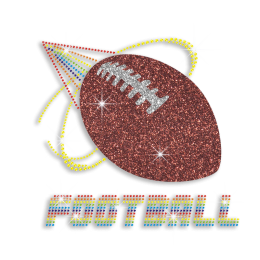 New Designed Football Hotfix Bling Motif