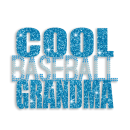Custom Cool Baseball Grandma Rhinestone Glitter Iron on Transfer