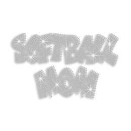 Custom Crystal Softball Mom Iron-on Rhinestone Transfer