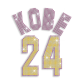 Colorful Kobe No. 24 Rhinestone Hotfix Transfer