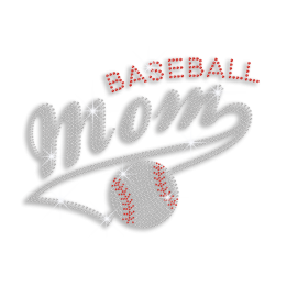 Magic Show Cool Baseball Mom Iron on Rhinestone Transfer