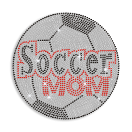 Magic Show Soccer Mom Iron on Rhinestud Rhinestone Transfer