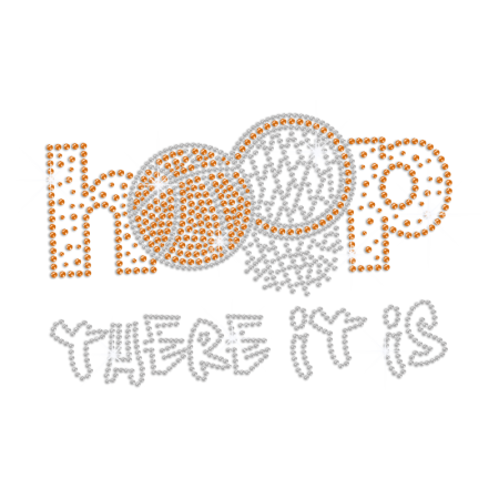 Basketball Hoop For Dunk Iron-on Rhinestone Transfer