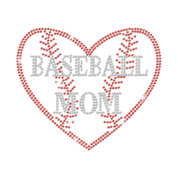 Crystal Baseball Mom Hotfix Rhinestone Transfer