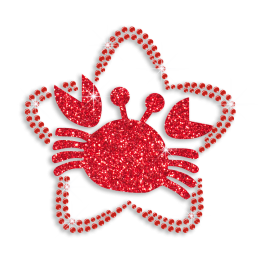 Constellation Cancer Red Hotfix Bling Designs