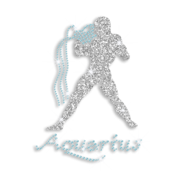 Hotfix Bling Aquarius Glitter Rhinestone Transfer