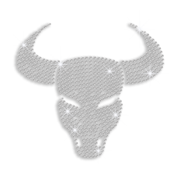 Crystal Taurus Symbol Hotfix Rhinestone Transfer