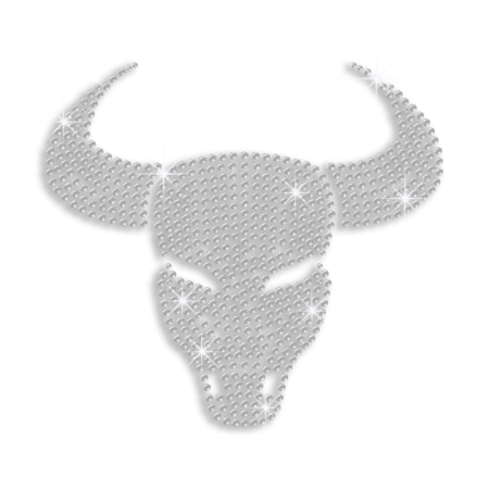 Crystal Taurus Symbol Hotfix Rhinestone Transfer