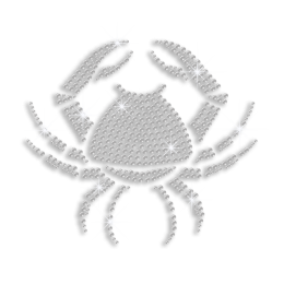 Crystal Cancer Zodiac Iron-on Rhinestone Transfer