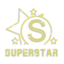 Big SuperStar Heat Press Rhinestone Transfer