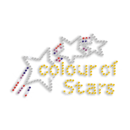 Colour of Stars Hot-fix Rhinestone Transfer 