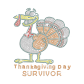 Thanksgiving Day Survivor Iron on Rhinestone Transfer Motif