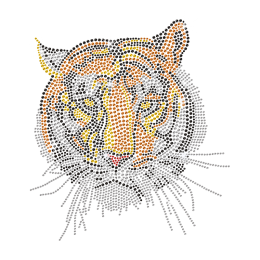 Majestic Tiger Rhinestone Transfer Iron on Design