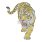 Hotfix Strass Tiger Motif Design for Clothing