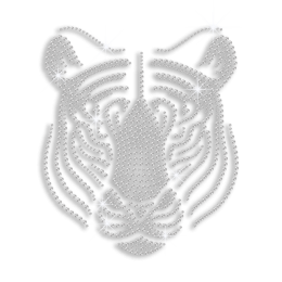 Crystal Tiger Head Heat Press Rhinestone Transfer