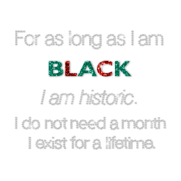 For As Long As I Am Black I Am Historic Glitter Rhinestone Iron On