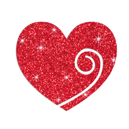 Wholesale Love Heart Iron on Glitter Rhinestone Transfer Motif