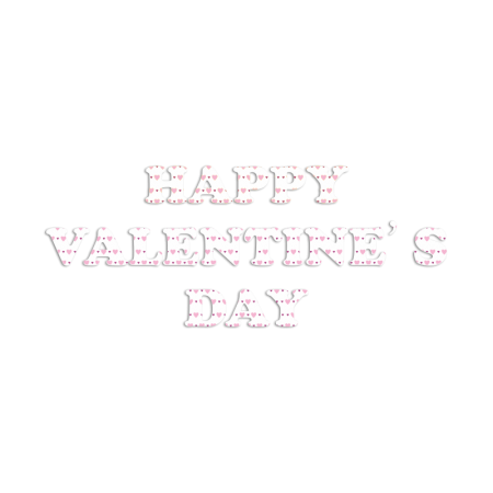 Happy Valentine's Day Vinyl Logo