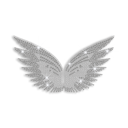 Crystal Wings Iron-on Rhinestone Transfer