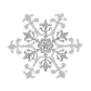 Snowflake Iron on Bling Glitter and Sequin Transfer