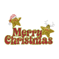 Cute Merry Christmas Words Hotfix Glitter Transfer for Kids