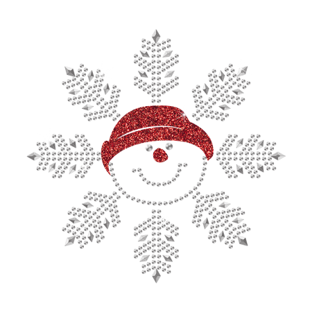 Snowflake Cutie Bling Rhinestone Motif for Clothing