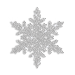 New Designed Crystal Snowflake Rhinestone Pattern