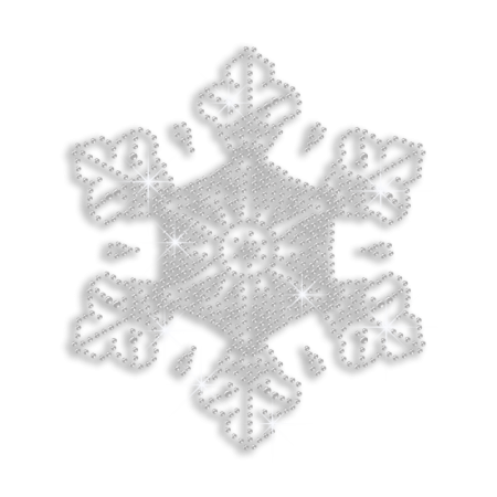 Wholesale Clear Crystal Snowflake Transfer for Shirts