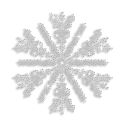 Pure Crystal Snowflake Iron on Design Wholesale