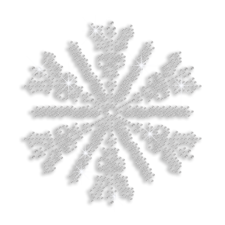 Pure Crystal Snowflake Iron on Design Wholesale