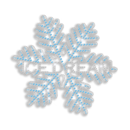 Lovely Ice Dream Snowflake Iron-on Stud Rhinestone Transfer