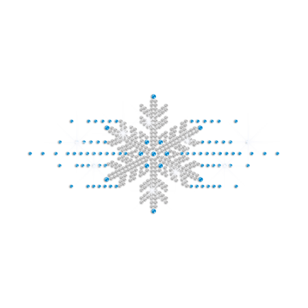 Crystal Snowflake Iron-on Rhinestone Transfer