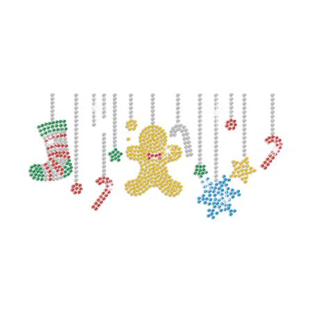 Sparkling Christmas Fairyland Iron-on Rhinestone Transfer