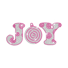 Wholesale Joy Iron on Rhinestud Transfer Motif