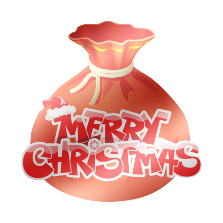 Reflective Christmas Bag Vinyl Transfer Decal