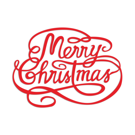 Custom Elegant Letter Merry Christmas Transfer