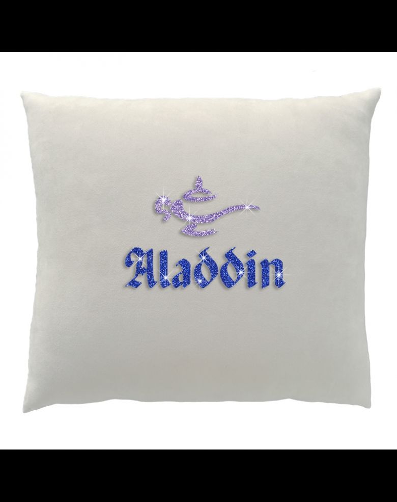 18'' x 18'' Glittering Purple Lamp of Aladdin Decorative Couch Throw Pillow