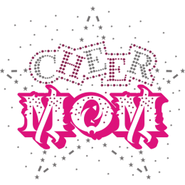 Fashion Cheer Mom Holofoil Transfer For Clothes