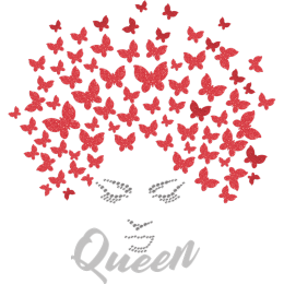 I\'m The Queen Of Myself Afro Girl Transfer