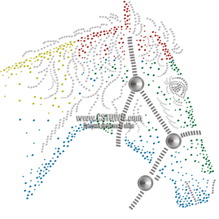 Rhinestone Horse Crystal Heat Transfer For Clothes