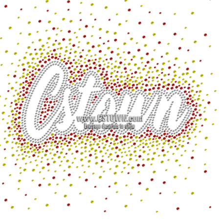 Shiny Cstown Logo Crystal Transfer For Shirts