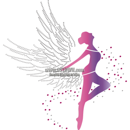 Dance Like An Angel Printable Glitter Transfer