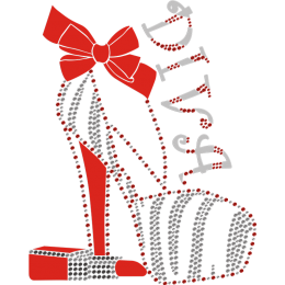 Diva High Heel And Lipstick Heat Transfer