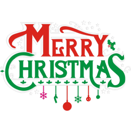 Merry Christmas Printable PU Heat Transfer