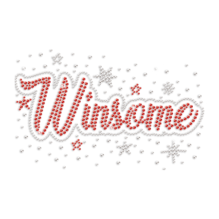 Cheer Winsome Rhinestone Heat Trasnfer for T Shirts