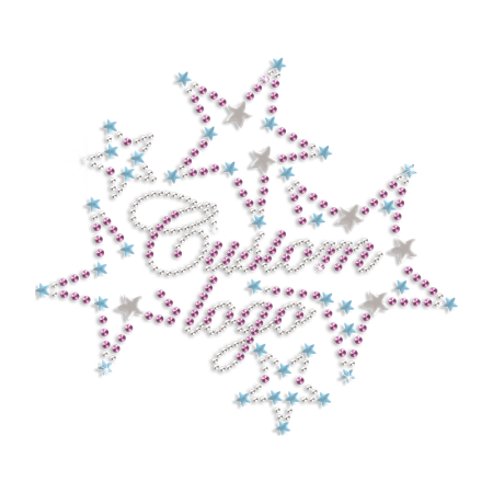 Sparkling Dance Stars Rhinestone Heat Transfer