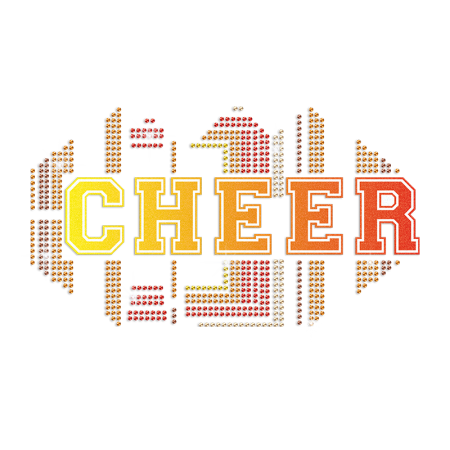 Cheer Rhinestone & Printable Transfer for T Shirts