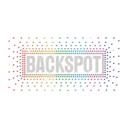 Custom Cheer Backsport Iron on Rhinestone Transfer Motif